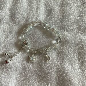 Elegant Silver Charm Bracelet